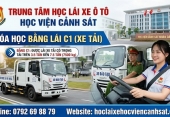 Học lái xe ô tô hạng C1 giá rẻ, đỗ 99% tại Học Viện Cảnh Sát